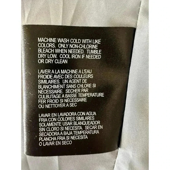 London Fog Women’s Light Gray Single-Breasted Hooded Raincoat Size L - Picture 9 of 10